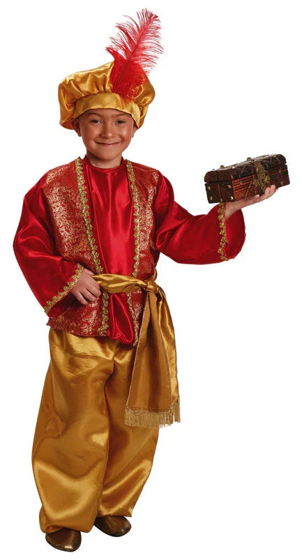 Disfraz de Paje Rojo del Rey Gaspar Infantil Reyes Magos y Pajes El Rey del Carnaval